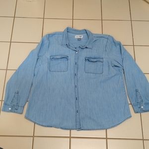 Old Navy oversized denim shirt